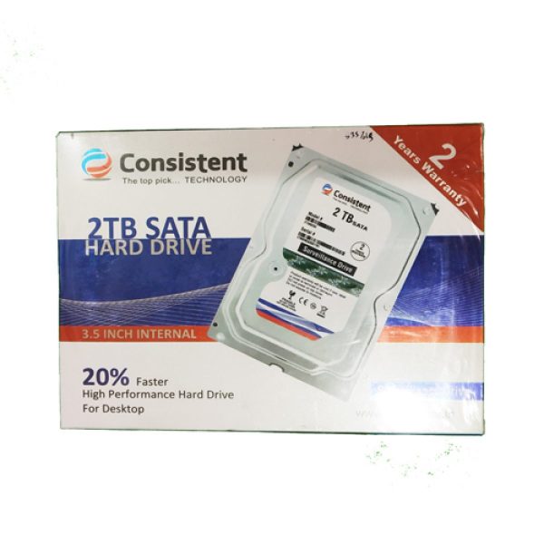 Consistent 2TB Desktop Internal Hard Disk Drive