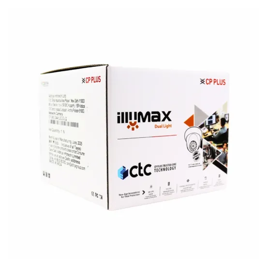 CP-Plus 4MP IP illumax Hybrid Dome Camera 3.6mm With Audio (DA41L3C-D-LQ)