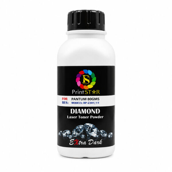 Printstar Laser Toner Powder Pantum Universal 80gm Black (Extra Dark)
